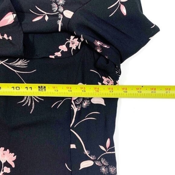 Leith Dress Unlined Bell Sleeve Floral Print Small Might Fit a Medium - Picture 6 of 13
